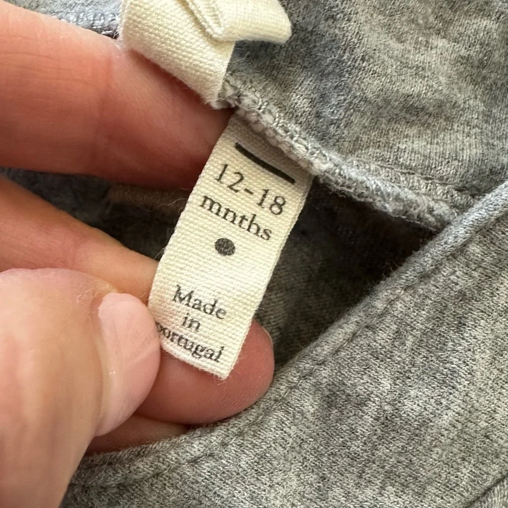 Gray Label single button light grey cardigan, size 12-18M